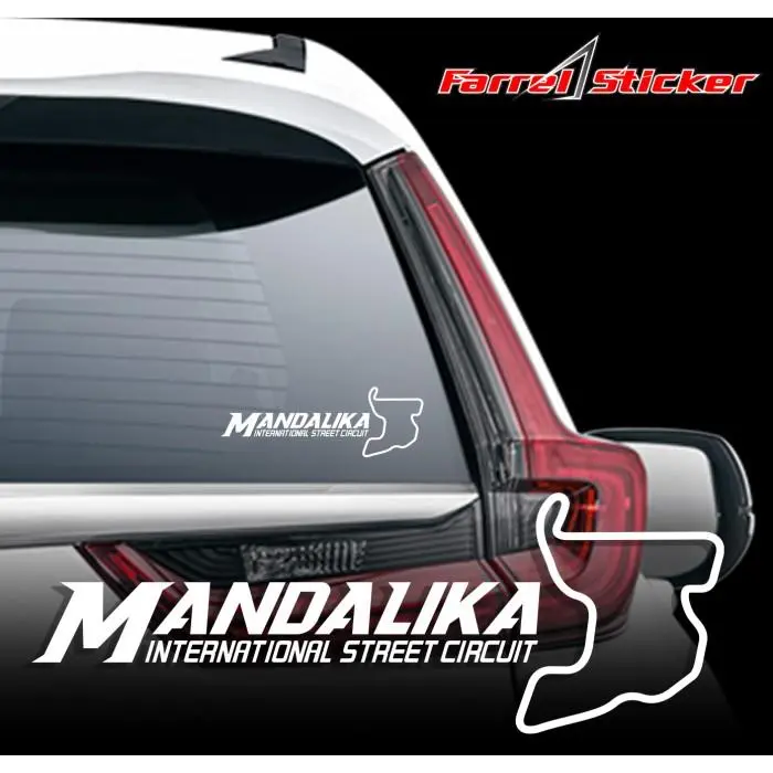 Stiker Sirkuit Mandalika Sticker Circuit Mandalika - Putih, 15cm 0