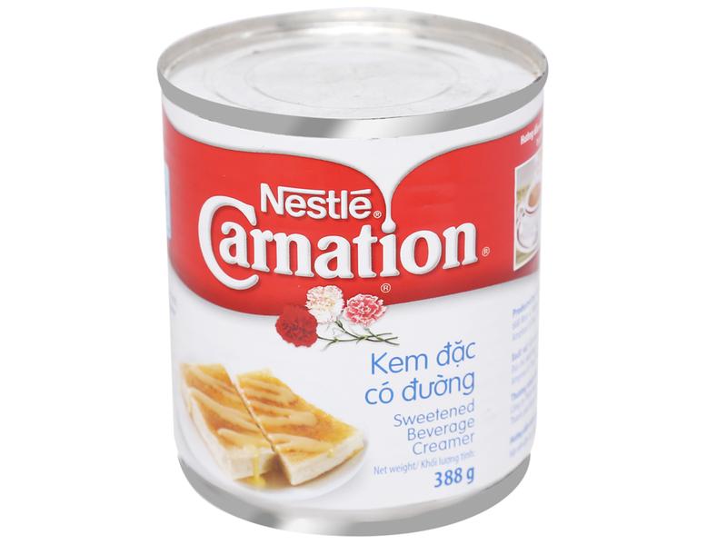    4 lon  Sữa Đặc Có Đường Nestle Carnation 388G Lon Date 06 2026 