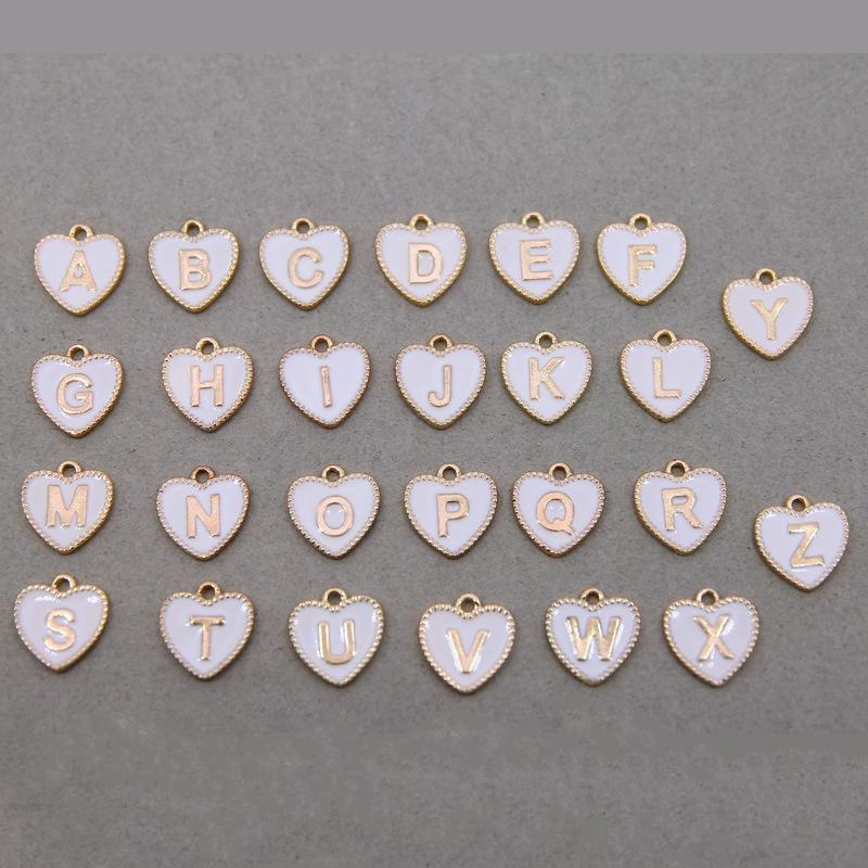 Product Introduction of Letter Charm for Stanley Cup, 2pcs Heart Shape Initial Identification Charms, Name ID Letter Handle Charm for Tumbler Cup Water Bottle Accessories 7