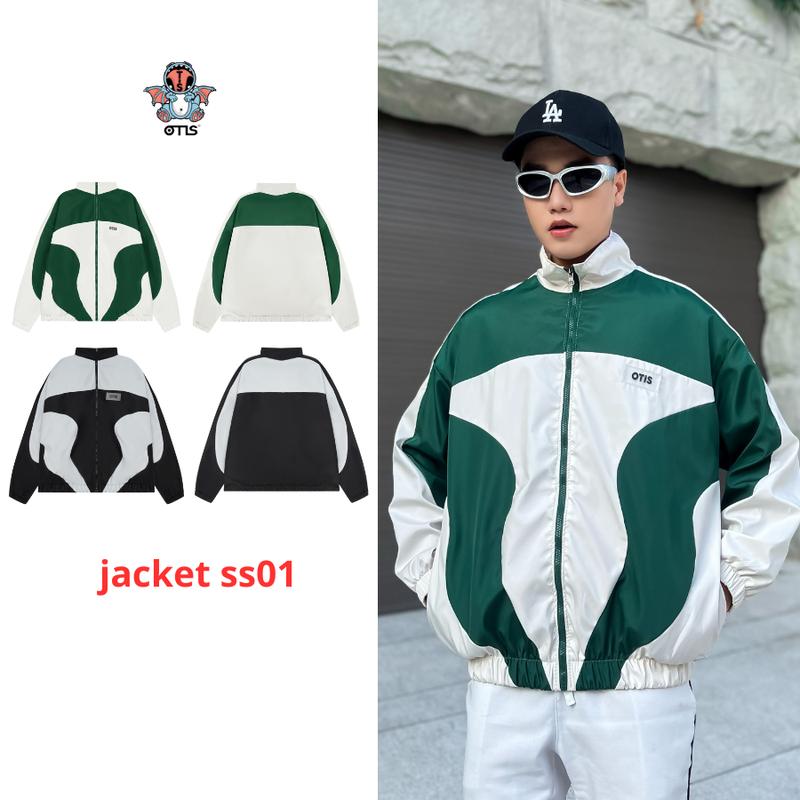 ÁO KHOÁC DÙ PHỐI 2 LỚP LOCAL BRAND OTIS CLUB - ZIP JACKET PHỐI SS01  Kem Menswear Ong
