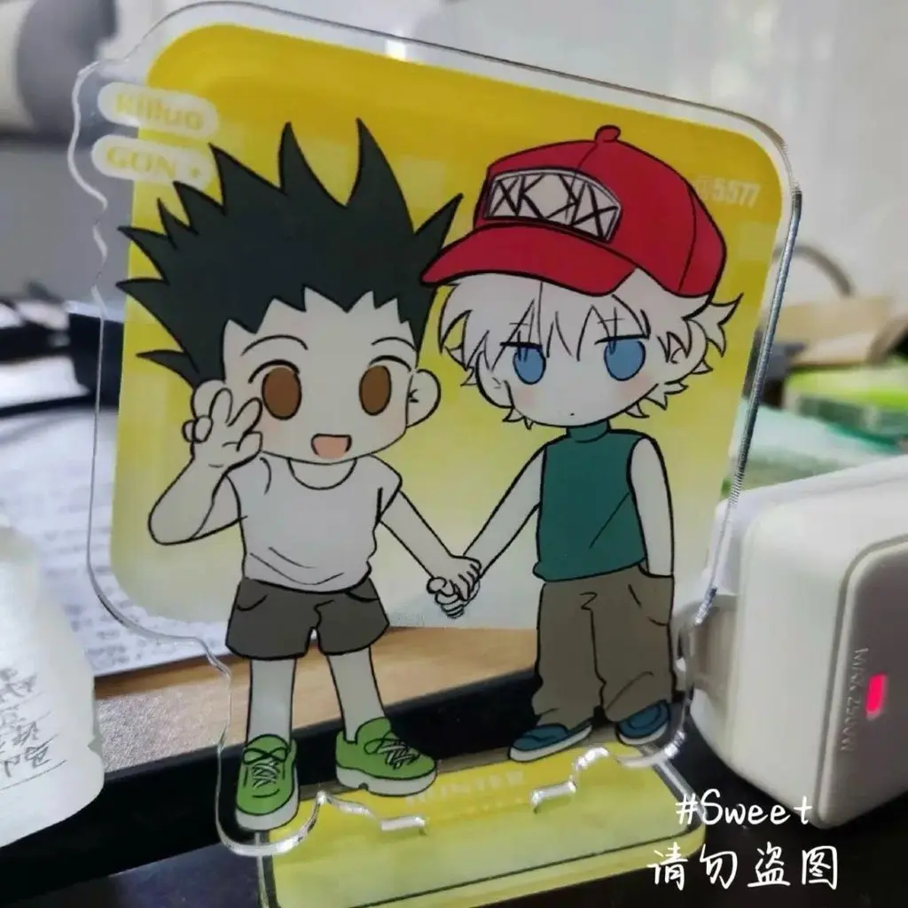 HUNTER×HUNTER Acrylic Stand Gon Freecss Killua Zoldyck Figure Display ...