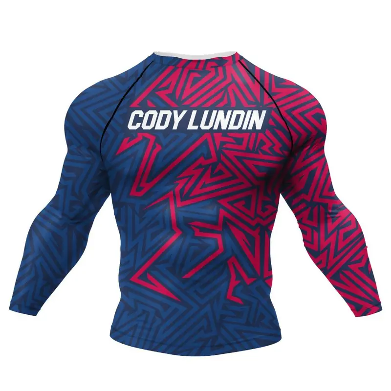 Áo tay dài tập luyện Rashguard BJJ MMA bơi lội 047 6