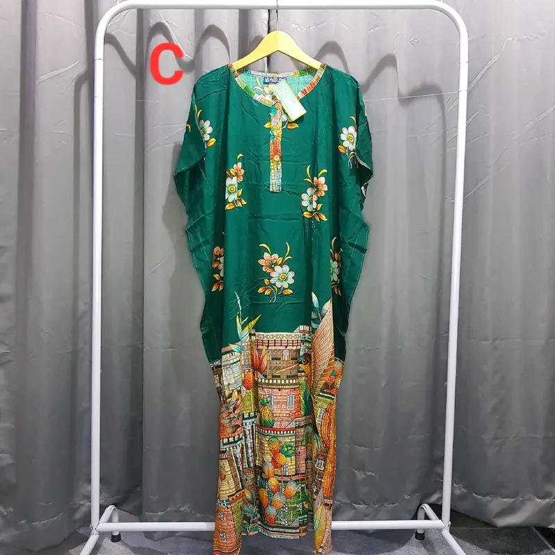 LONGDRES BATIK KALONG KANCING KENCANA UNGU LABEL BIRU DAN HIAJU 7