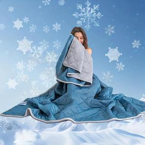 All Season Blanket, 1 Count Breathable Comfortable Blanket, Soft Cooling Throw Blanket for Home Office, Comfy Bedding for Christmas Decor, Christmas Gifts, Christmas Decorations