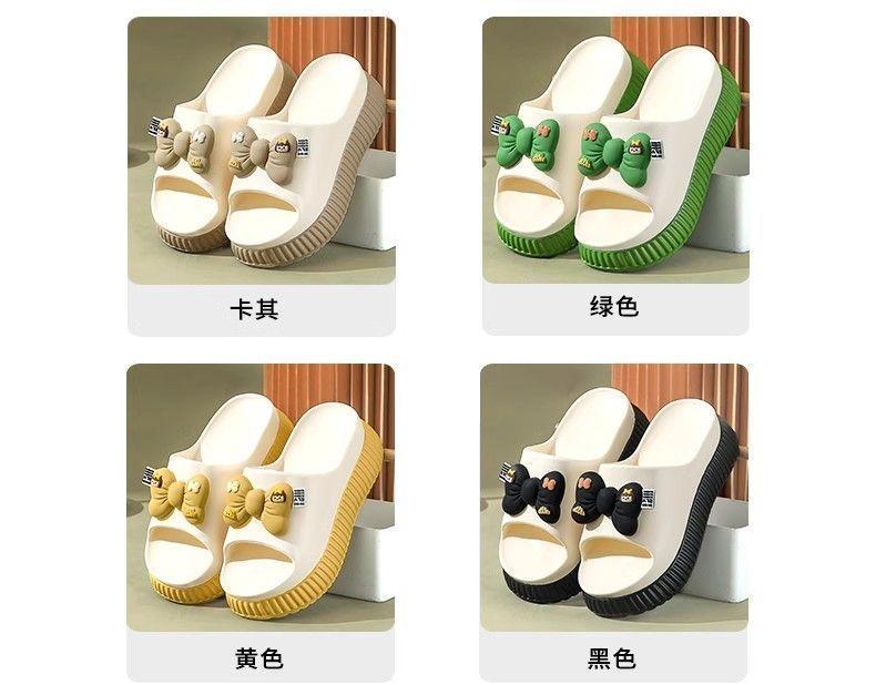 Product Introduction of Super Thick Bottom Slippers Womens Outer Summer Non-Slip Thick Internet Celebrity Increased Cute Wild Small Slippers 32