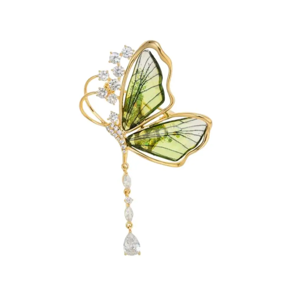 Rhinestone Brooches Decor Butterfly Brooch Pin for Hat Female Male Banquet