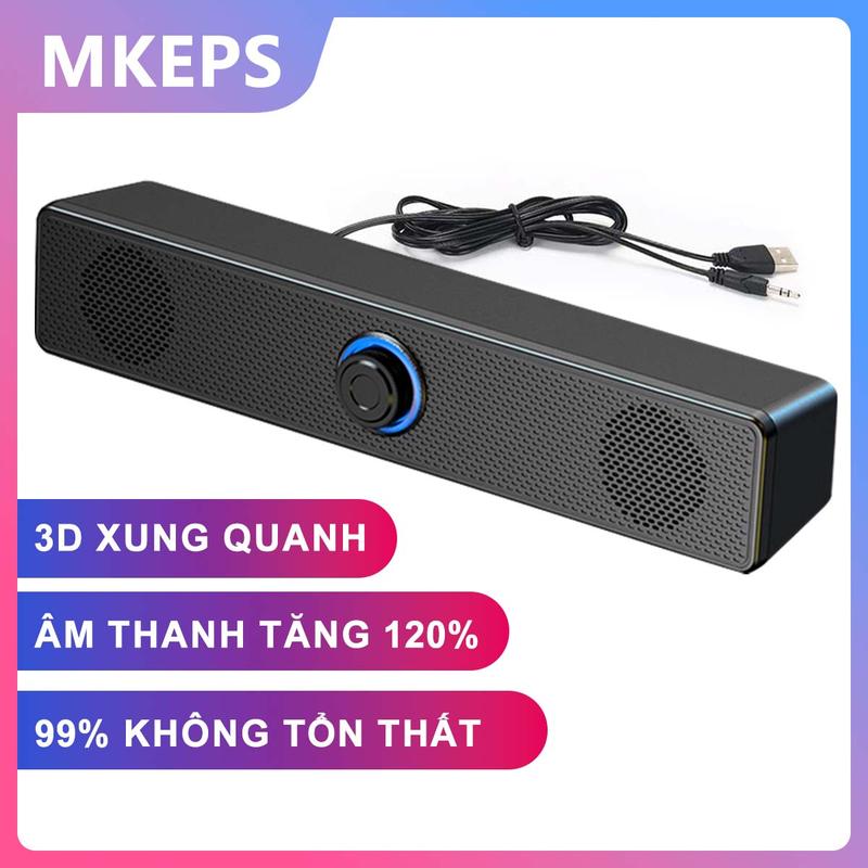 MKEPS loa Bluetooth có dây, có hai đầu cắm, âm lượng lớn, âm thanh rõ ràng, phù hợp cho máy tính để bàn và laptop Củ Loa Nghe Nhạc