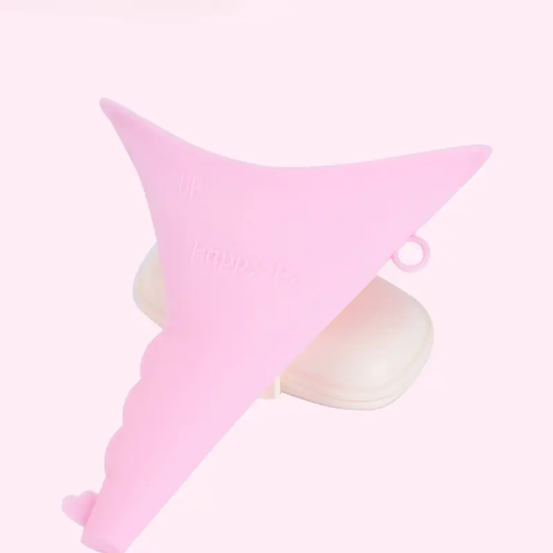 Ladies portable outdoor emergency standing urinal female silicone urinal