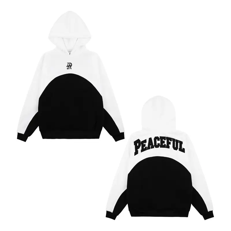 Hoodie THÊU PEACEFUL FROM Boxy NAM - Nữ .phối nhiều màu  đẹp . 1