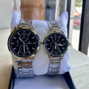 Jam Tangan Couple Analog Rantai Mirete Stainless Kasual Clasik Simple Produk Terlaris Best Seller Bisnis Watches