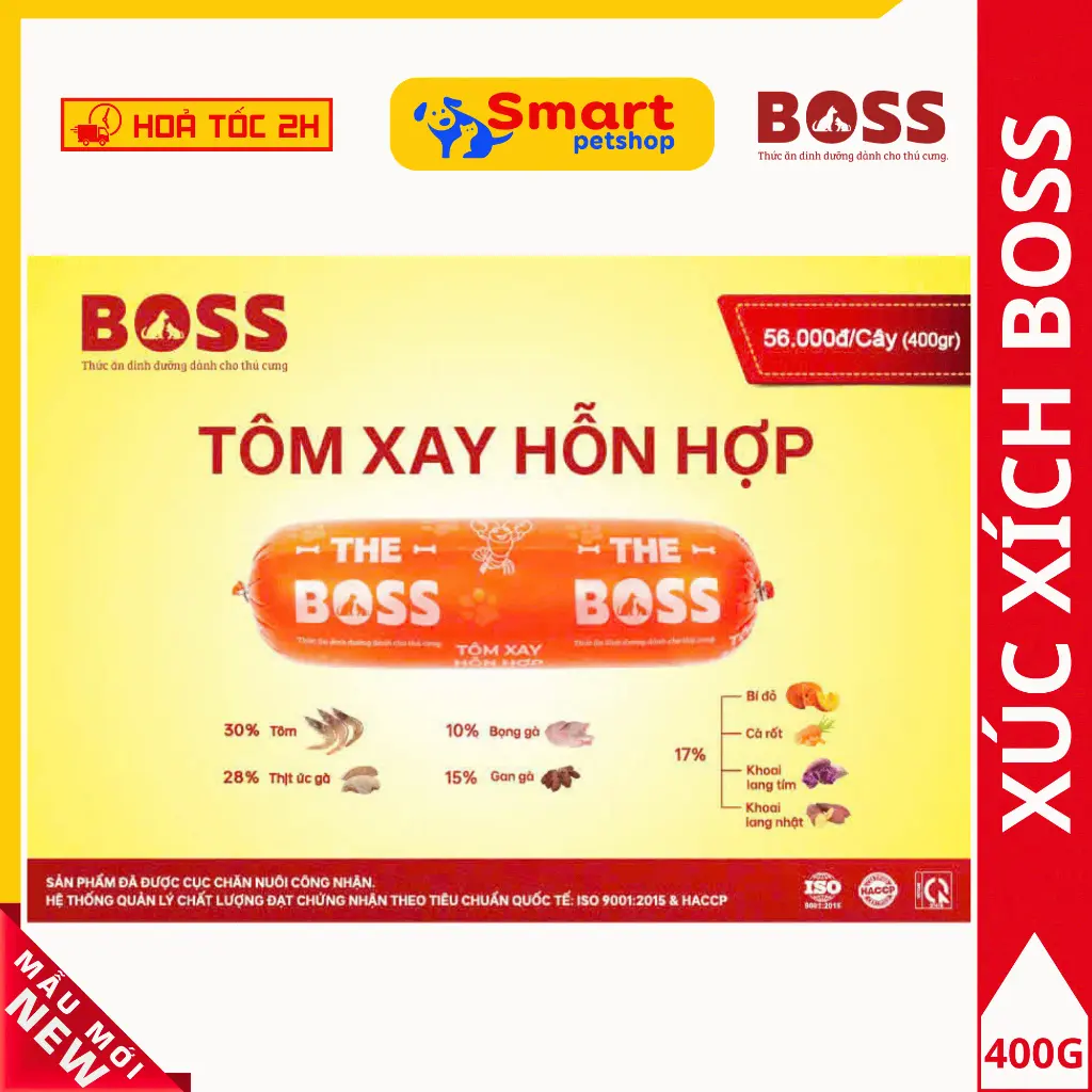Thức Ăn Tươi Cho Mèo Và Chó Dinh Dưỡng - Raw Food The Boss 800G