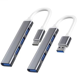 Type C USB Hub High Speed USB 3.0 4 Port Multi Splitter Adapter OTG For Laptop Computer
