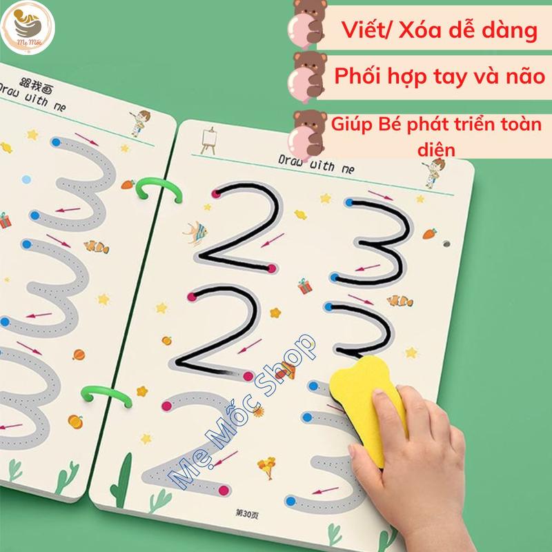 Đồ Chơi Montessori Thông Minh Tặng Kèm 6 Bút Đa Năng Giáo Dục Cho Bé 2-5 Tuổi