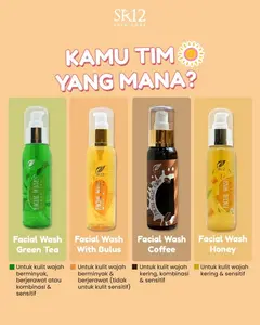 Facial Wash SR12 Aroma Coffee / Green Tea / Honey / Bulus Pembersih Wajah 100ml