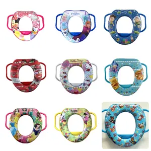 SB Potty Train Handle baby poty training closet latihan anak bayi balita ring toilet motif karakter