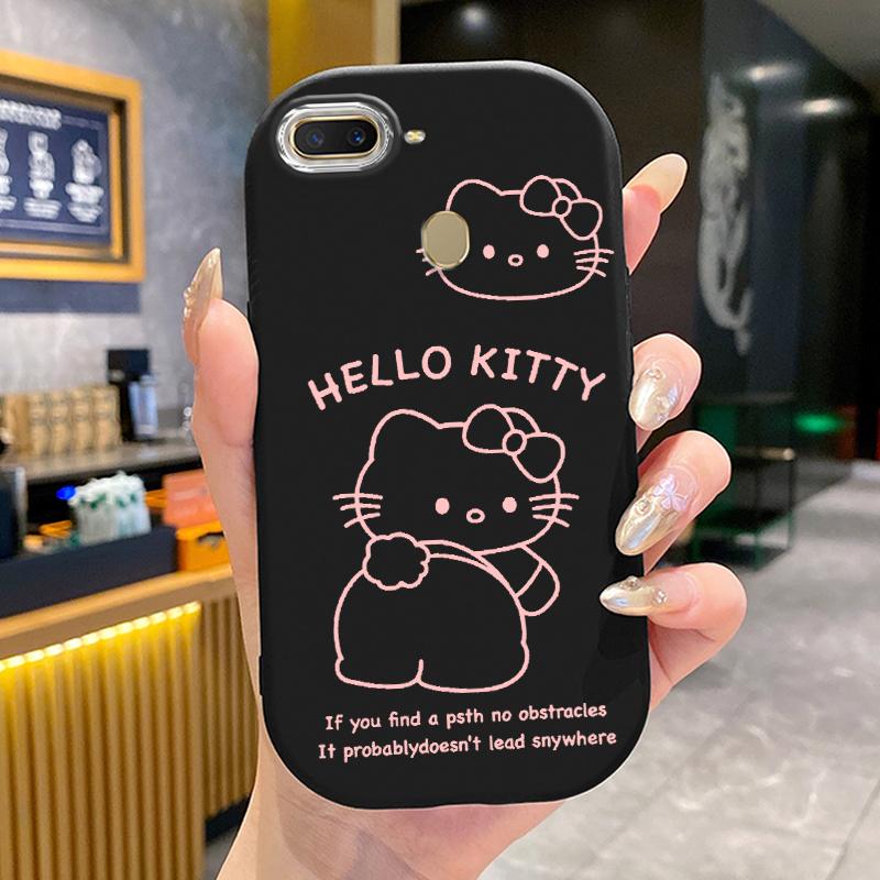 Ốp Lưng Áp dụng cho OPPO A7 A5s A12 A12s A11k Ốp Trường hợp Mẫu mèo dễ thương Mũm mĩm Màu Macaron Silicone mềm trường hợp Chống ngã trường hợp Ốp