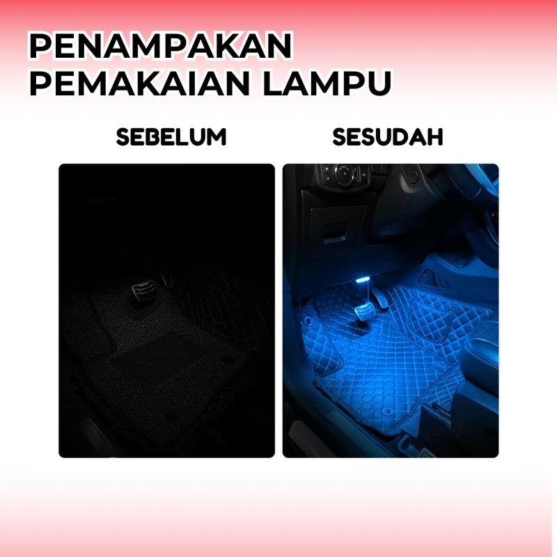 Lampu Plafon Mobil Mini LED Touchscreen 6 LED untuk Interior Car 2