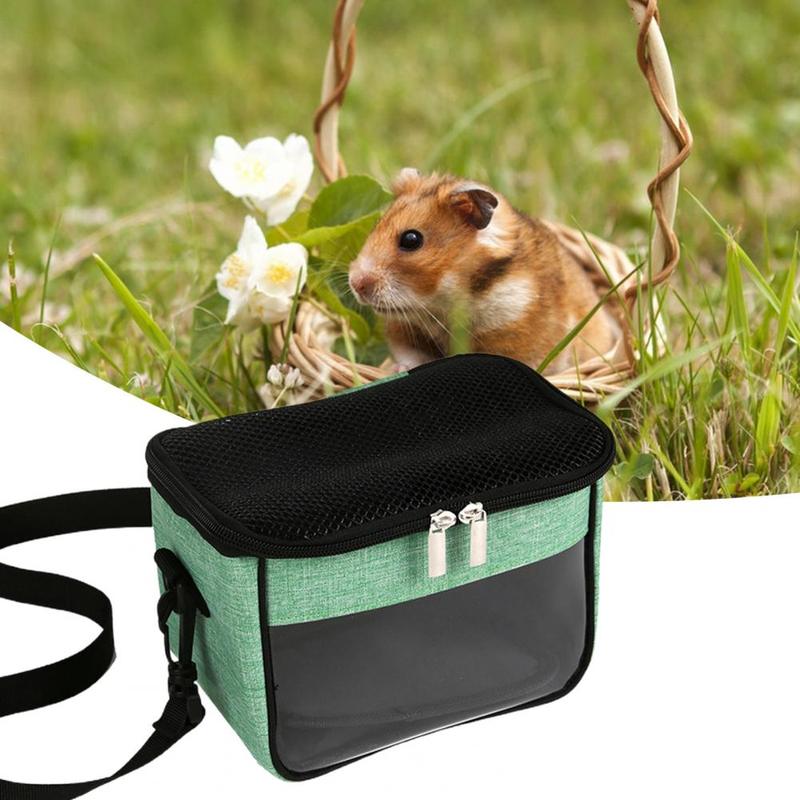 Product Introduction of Hamster Carrier Bag with Removable Liner Pet Travel Bag Transparent Window Hedgehogs Chinchillas Ferrets Small Pet Carrier Bag 20