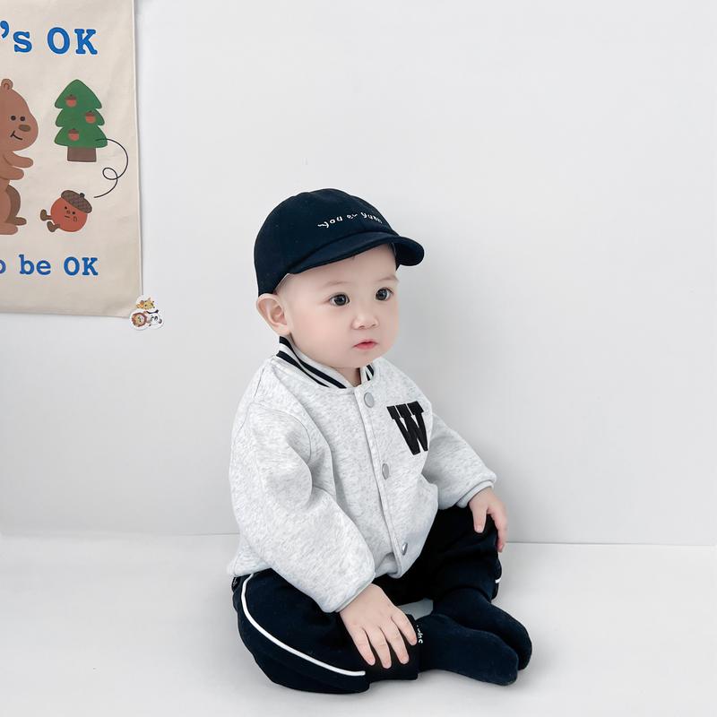 Product Introduction of Infant Toddler Jacket Ins Spring Autumn New Boys and Girls Short Baseball Jacket Baby Embroidered Letter Jacket Trendy 25