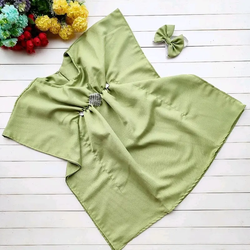 Kaftan bayi dan anak perempuan bahan balotely 0-2tahun (Set bando) 3