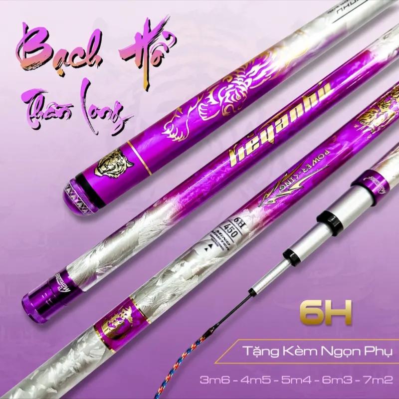 câu bạch hổ thần long chính hãng + 8 món quà tặng : 4 phao chuyên đài + 1 phao đèn kèm pin + 1 trục + 1 thẻo + 1 ngọn phụ zin Đi Câu Fishing Bắt Cá Câu Cá Ca câu