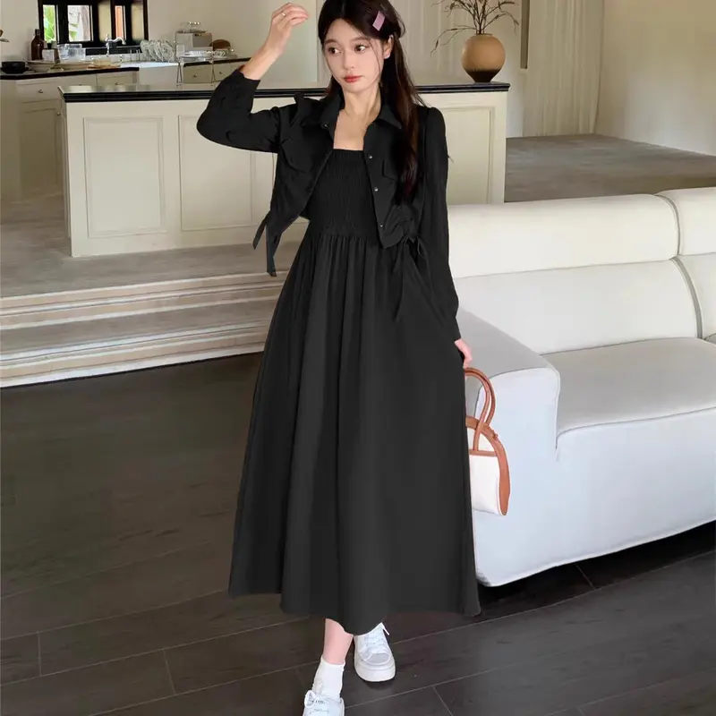 Oneset 2in1 Blazer crop dan dres setali 2356 / 2369 5