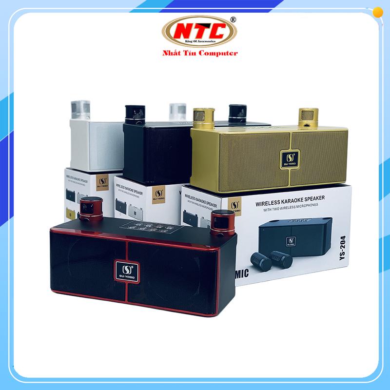 Loa Karaoke Bluetooth SU-YOSD YS-204 kèm 2 micro không dây, CS 20W, Thiết kế siêu đẹp - Nhất Tín Computer