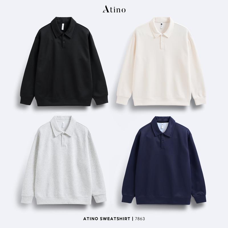 Combo 2 Áo Nỉ Sweater Polo Nam AN.L.3.7863 Form Fitted Menswear Dài Tay Tre