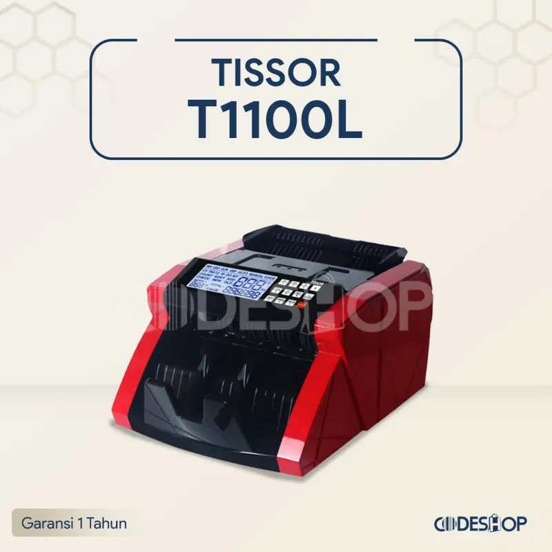 MESIN HITUNG UANG BANK TISSOR T1100L DAPAT MENDETEKSI UANG PALSU 0