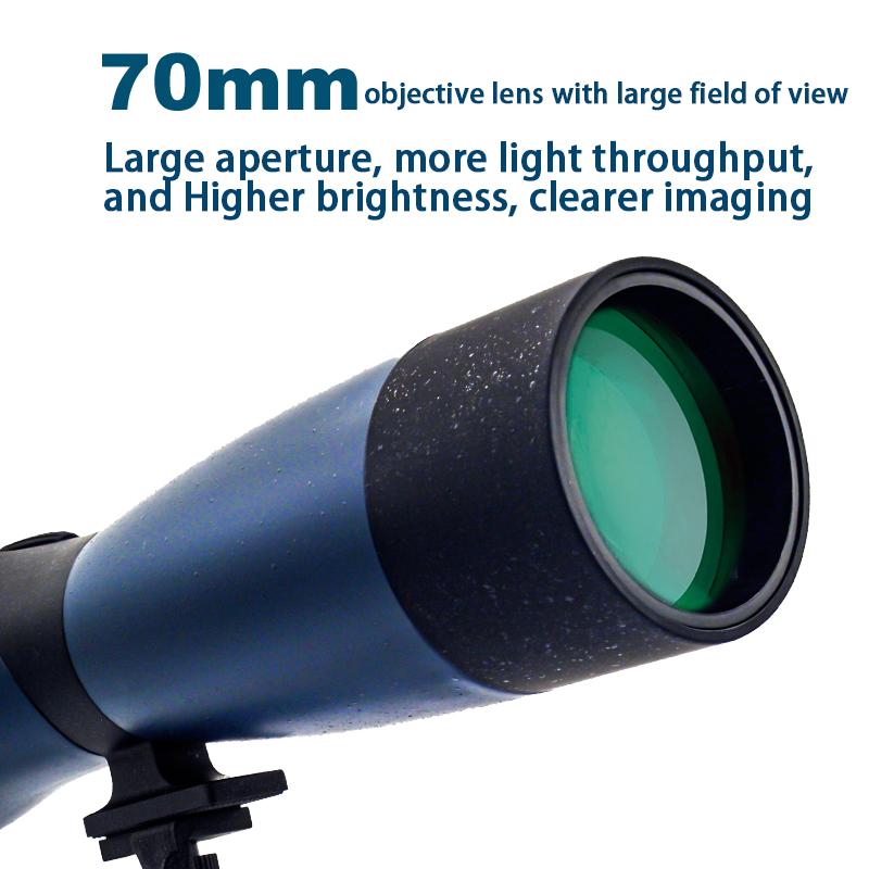 25-75x70 Spotting Scope Zoom Monocular BAK4 Prism Waterproof Telescope For Target Shooting Bird Watching Outdoor Camping Hunting - Image 2