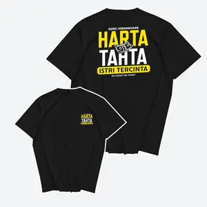Kepstore Official - Kaos Harta Tahta Istri Tercinta - Baju Kata Kata Suami Istri Viral Combed 24s Unisex