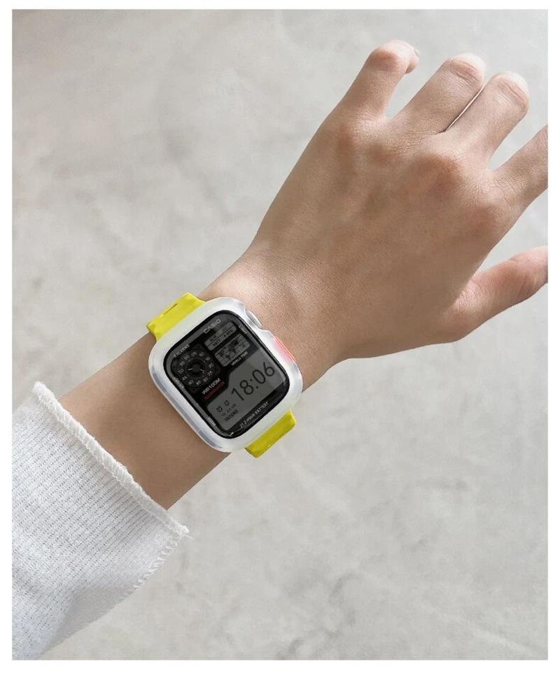 Product Introduction of Ốp Và Dây Đeo Silicon, Ốp Bảo Vệ TPU, Tương Thích Với Apple Watch Series Ultra 9, 8, 7, 6, 5, 4, Se, Ultra 2, 49Mm, 45Mm, 44Mm, 41Mm, 40Mm 26