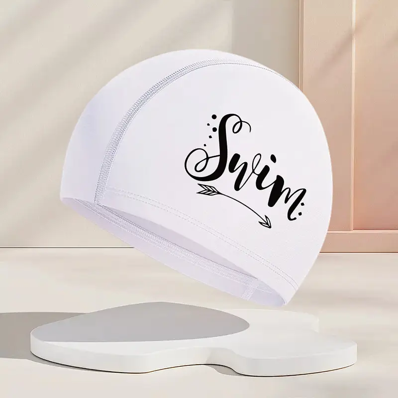 Mũ Bơi, Dành Cho Nam Và Nữ, Chất Liệu Vải Nylon, Bảo Vệ Tai Và Tóc Dài, Thích Hợp Cho Thể Thao Và Bể Bơi, Mũ Bơi, Người Lớn 6