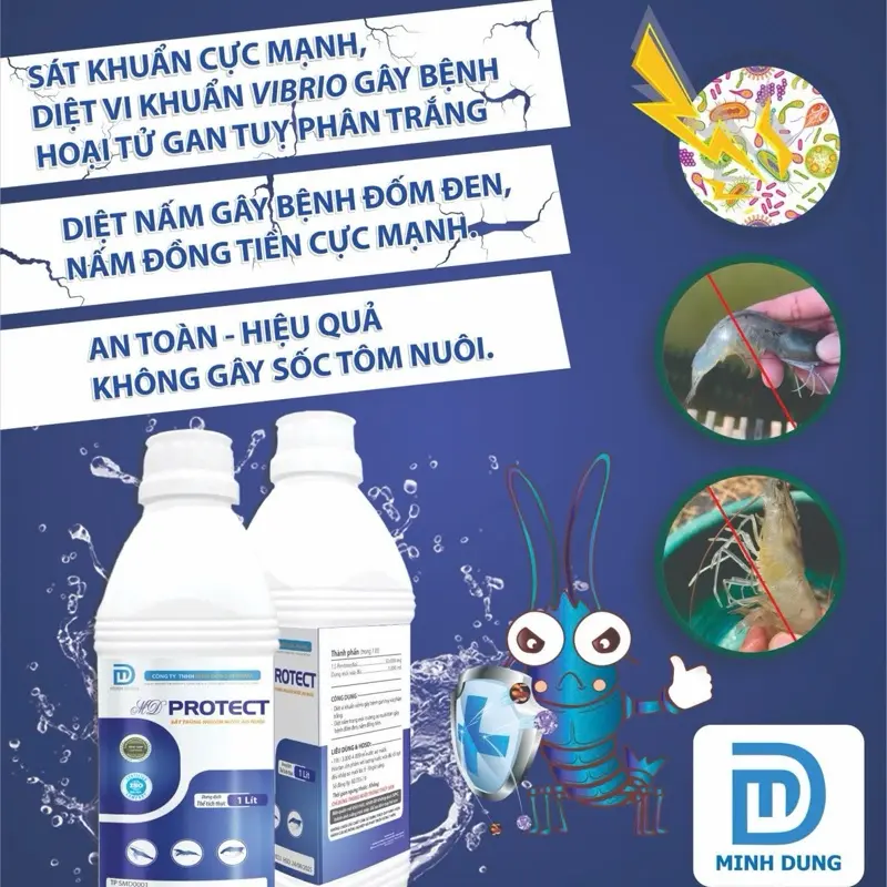 DIỆT KHUẨN PROTECT An Toàn Cho Tôm Nuôi