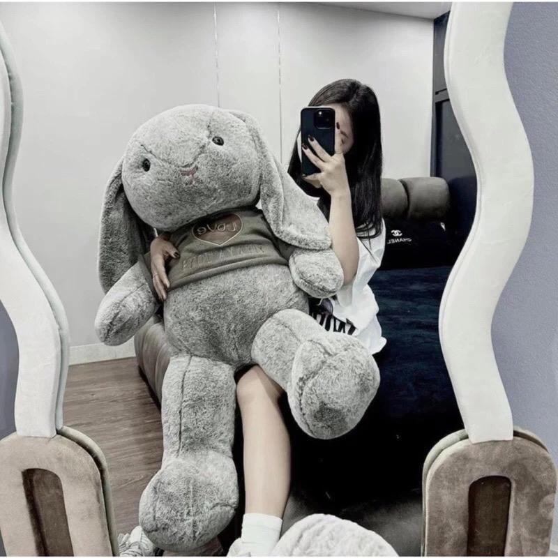 Gấu Bông Thỏ Bunny tai dài size 80cm lông tuyết mềm mượt
