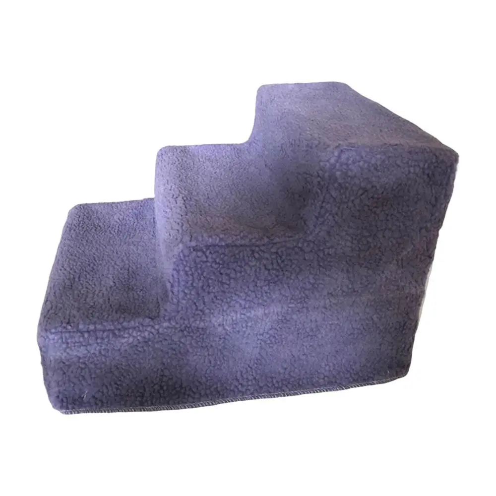 Non Slip Dog 3 Steps Stairs, Washable Cover Comfortable Bed Detachable Sofa Portable Couch Dog Cat Pet Ramp Ladder for Cats Puppy Dogs Kitty