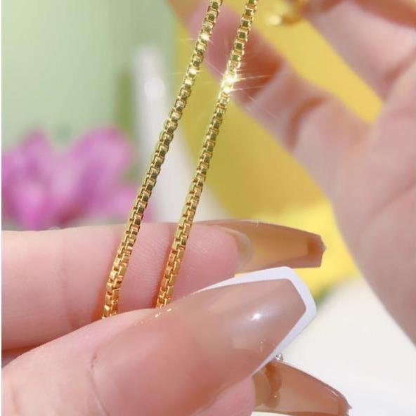 Vòng Cổ Dây Chuyền Jewelry DC01 Nữ Titan Women Nữ Titan Women - Túi Đựng Tiền Mặt Gắn Đá - Chain, Trang Sức mì circle clasp necklace chain  heart  necklace dây  chuyền  cleef dây  chuyền  ngân  hà ribbon  necklace dây  chuyền  cỏ  4  lá  titan 8