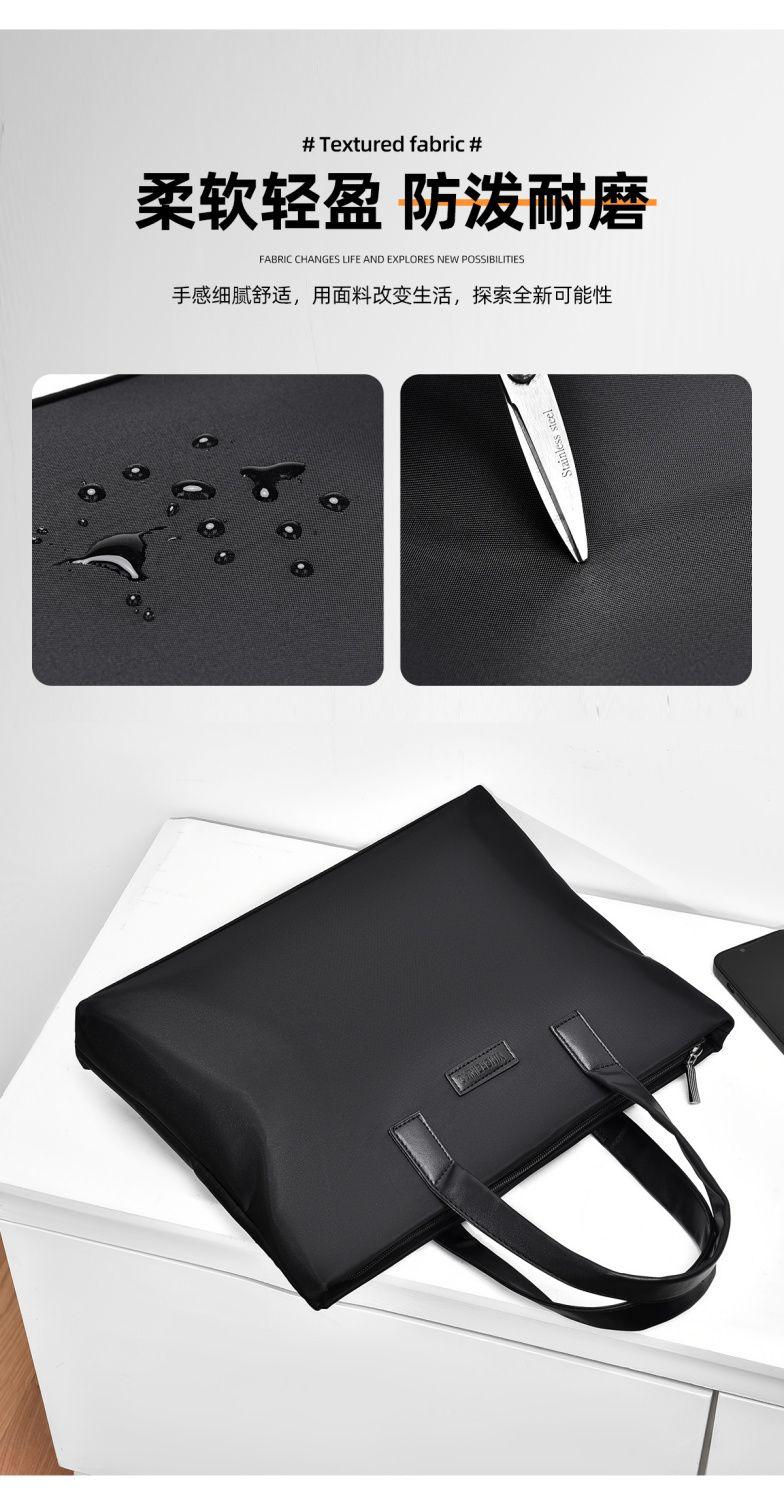 Product Introduction of Men's Simplicity Fashion Oxford Cloth Handbag A4 File Data Packet Daily Office Travel Portable Meeting Men's Bag 6