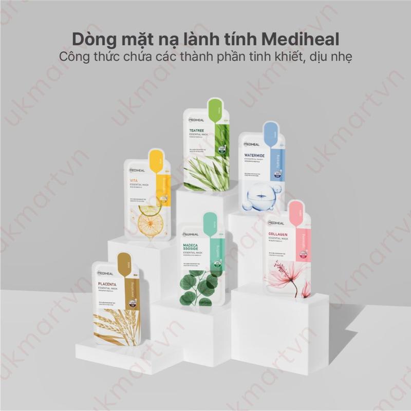 Mặt Nạ Giấy Mediheal Dưỡng Trắng Da Giảm Mụn Phục Hồi Da 24ml/Miếng Mask Skincare Dưỡng Ẩm Da 5