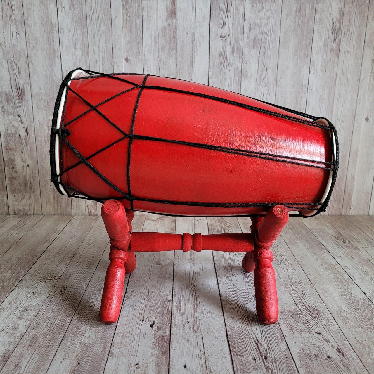 Mainan Tradisional Anak Kendang Jawa Seni Jaranan Panjang 30cm Motif Unik Suara Nyaring Berkualitas