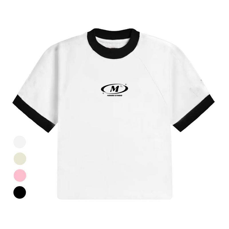 Áo Thun Baby Tee Unisex LOGO M Phông Thời Trang Nam Nữ Chính Hãng | Local brand MIDORI FOR MAN