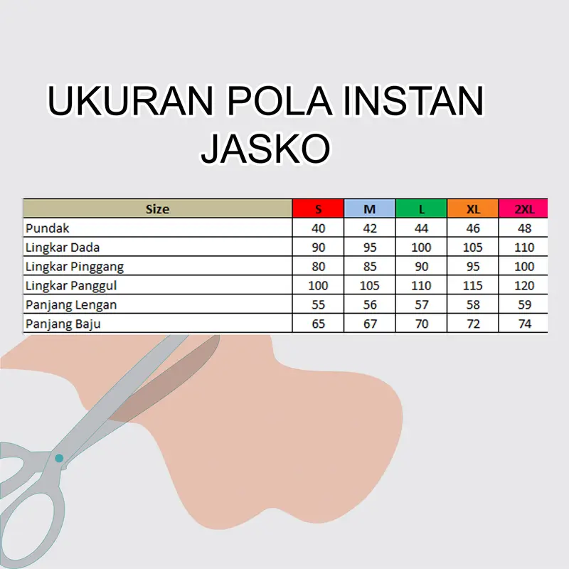 Pola Jasko - Pola Instan Jasko - Pola Jas Koko Pria Dewasa | Rumah Kreatif AFH 1