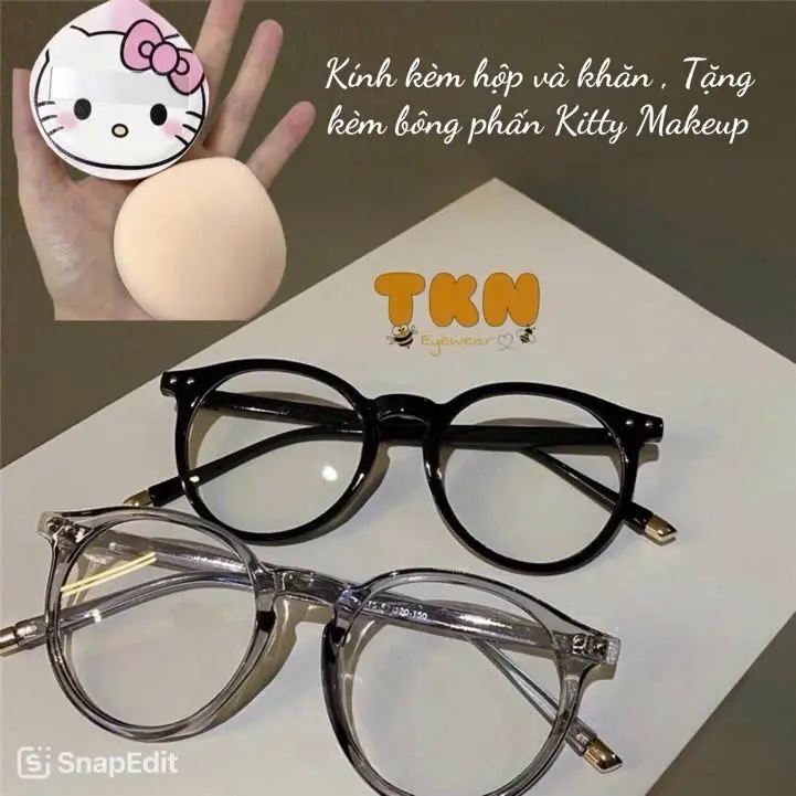 [ Mã N030 ] Kính Tròn FROM TO Oversize ( Kèm Hộp + Khăn lau )