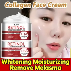 Retinol Cream Siang Malam Retinol Cream Anti Aging Perbaikan Retinol Night Cream Penghilang Flek Hitam Whitening Collagen Whitening Face Cream 30g