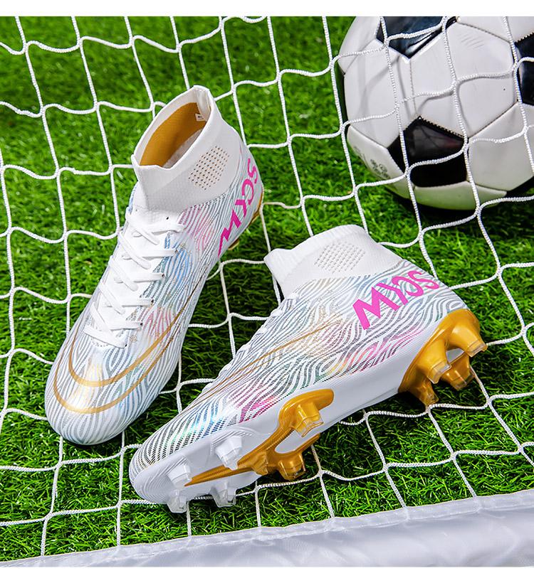 Product Introduction of Fustal！35-45 Ready Unisex Plus Size Training Football Shoes Fashion All-terrain Football Shoes Wide Last Soccer Shoes 26
