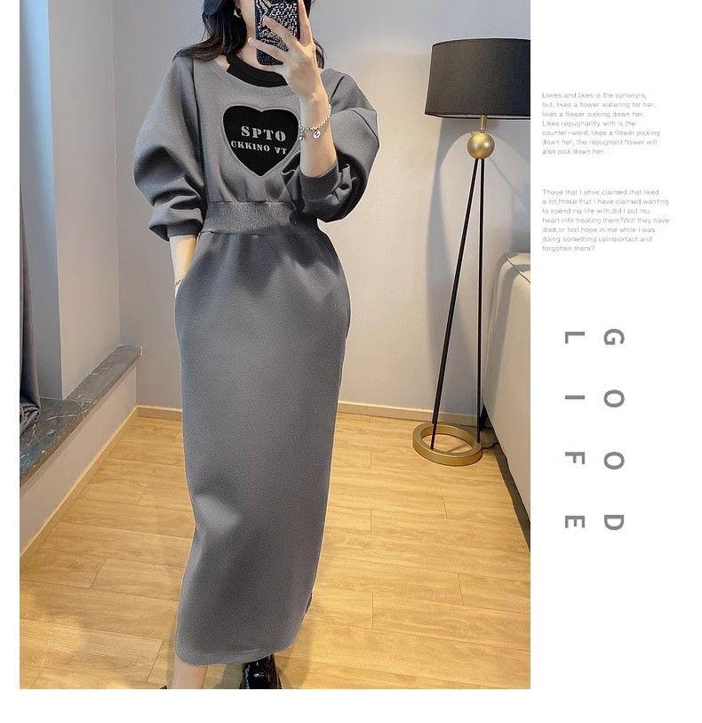 Product Introduction of Váy Len Corseted Màu Xám Độc Đáo Thiết Kế Đẹp, Dành Cho Nữ, Bộ Sưu Tập Xuân Và Mùa Thu, Hàng Mới Về 2024, Thêu Tình Yêu, Váy Giả Hai Mảnh, Xu Hướng Thời Trang, Đẹp, Trẻ Trung Dress Women Tre Màu Trắng 11