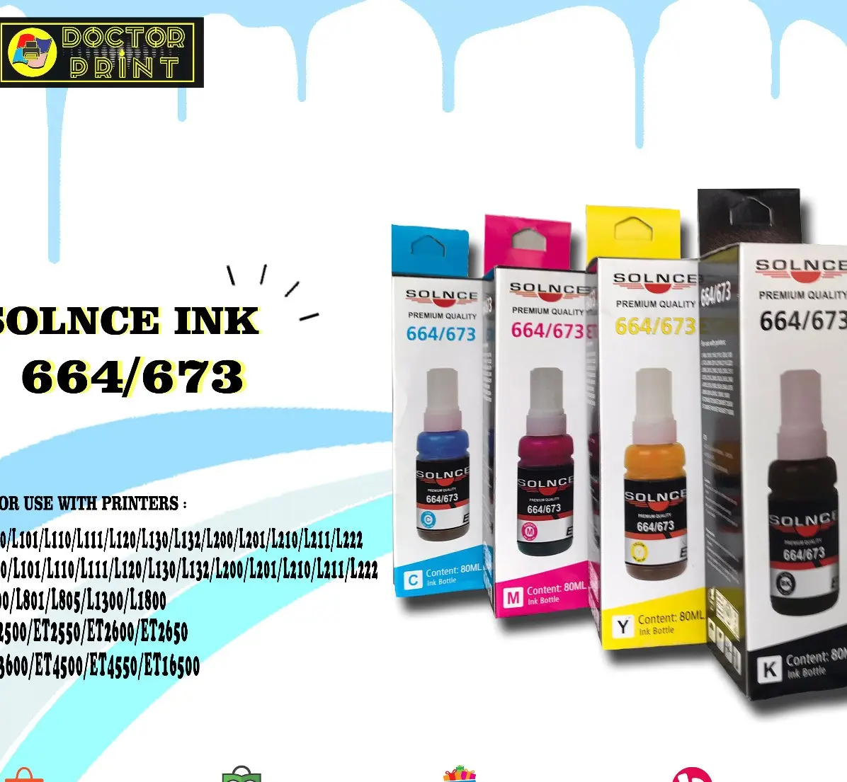 Tinta Solnce 664/673 CMYK - Shop | Tokopedia