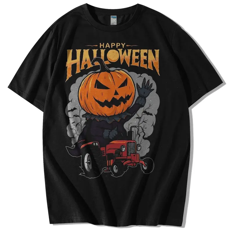 TSHIRT PUMPKIN HALLOWEEN / KAOS MUKA LABU HELLOWEEN / Kaos Halloween Hantu Original Cotton Combed 24S 6