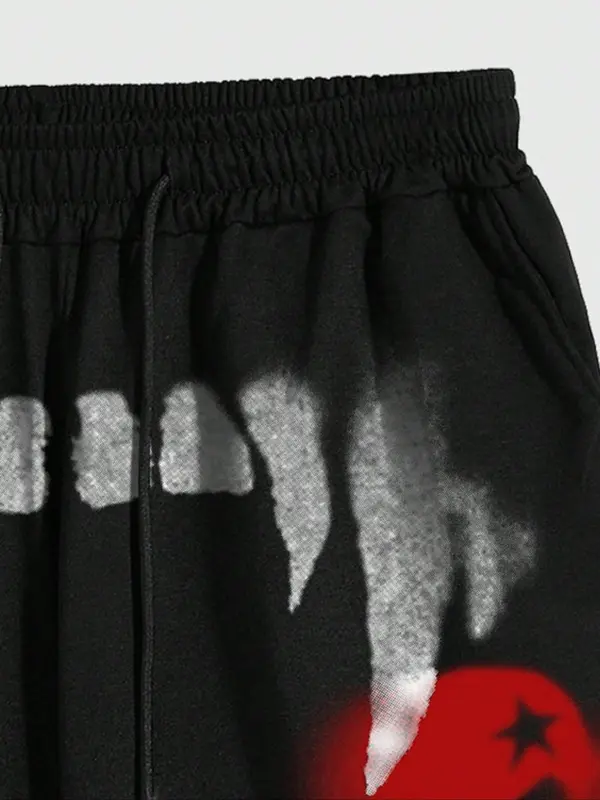 Men's Regular Fit Cartoon Skull Print Shorts, Casual Comfy Breathable Shorts for Summer, Men's Bottoms for Daily Wear 5