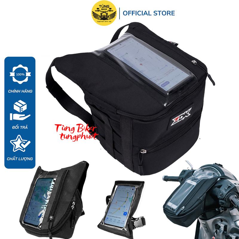 Túi Treo Đầu Xe Máy Dùng Được Cảm Ứng Xem Bản Đồ Có Sạc Đựng Đồ Đi Phượt Chạy Grab Ship Hàng ZDK
